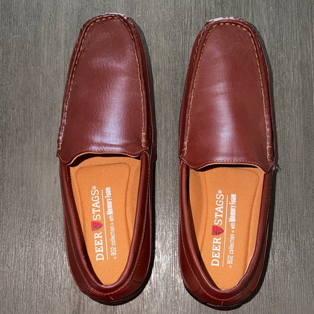 Deer Stags Men's Tan Slip-On Loafers